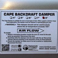 Premium 8 in. Back Draft Damper N3