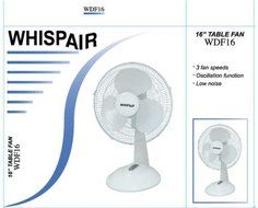 WHISPAIR WDF16 16&quot; Table Fan