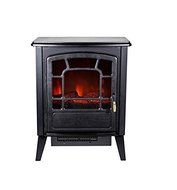 Realistic Flame Effect Bern Retro-Style Electric Fireplace