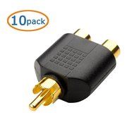 Cable Matters 5-Pack, Gold Plated 3-RCA Coupler N30