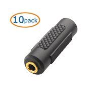Cable Matters 5-Pack, Gold Plated 3-RCA Coupler N36