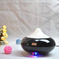 Ultrasonic Aroma Essential Oil Diffuser Humidifier for Home Yoga Office Spa Bedroom Baby Room (Dark Wooden-grain) N16