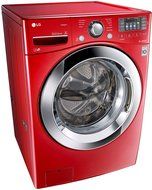 LG WM3670HRA 4.5 Cu. Ft. Wild Cherry Red With Steam Cycle Front Load Washer - Energy Star