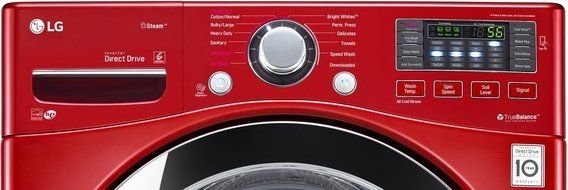 LG WM3670HRA 4.5 Cu. Ft. Wild Cherry Red With Steam Cycle Front Load Washer - Energy Star N3