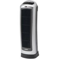 Ceramic 5,118 BTU Portable Electric Tower Heater with Remote Control-Gray; Black