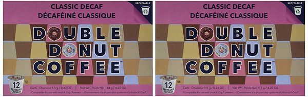 Double Donut&nbsp;Classic Decaf Coffee, in Recyclable Single Serve Cups for Keurig K-Cup Brewers, 24 Count N11