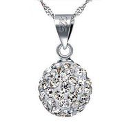 Fashion Women&#039;s Silver Plated crystal rhinestone Necklace Pendant N3