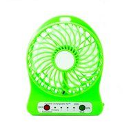 AnKooK Portable Mini fan Rechargeable Desktop Fan 4-inch Vanes 3 Speeds Battery/ USB Powered Household Summer... N6