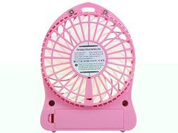 AnKooK Portable Mini fan Rechargeable Desktop Fan 4-inch Vanes 3 Speeds Battery/ USB Powered Household Summer... N8