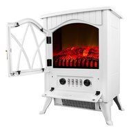 White Free Standing Portable Electric Fireplace Heater TOP SELLING ITEM N4