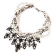 Womens Fashion Jewelry Chain Pearl Crystal Bib Statement Necklace Pendant Choker N3