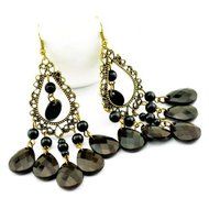 vintage Bohemian drop dangle chandelier hook resin store earrings N2