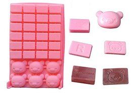 Cubs Bear Silicone Chocolate Mold Block Soap Mould Cake Molds Cake Baking Tools