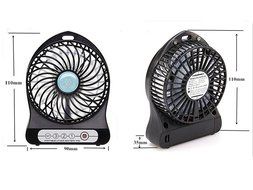 LingsFire Portable Mini Electrical Rechargeable Fan 3 Speeds Desktop Summer Cooler Fan USB or Battery Powered... N6