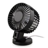 DealPeak Portable Dual Blade Strong Wind Super Mute Desk Table Fan USB Mini Fan Summer Cooler Fan (Pink) N16