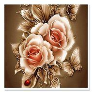 EverTrust(TM) top fashion diamond embroidery modern home decor rose square resin particle mosaic landscape painting