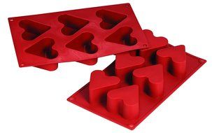 Fat Daddio&#039;s 4.4-Ounce Silicone Bakeware, Heart