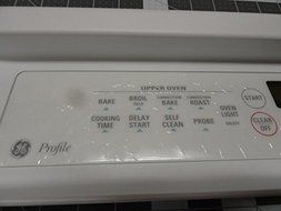 WB36K5649 Touchpad/Control Panel White. Double Oven GE