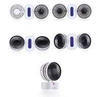 Moonmini Powerful Strong Wind USB Rechargeable 3 Speeds Folding Couples Fan Potable with Double Motor 360 Degrees... N8