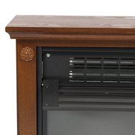 Gracelvoe Large Room Electric Quartz Infrared Fireplace Heater Deluxe Mantel Oak / Walnut (Dark Walnut) N25