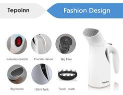 Tepoinn Home and Travel Garment Steamer, Global Voltage, 400W Lightweight Portable Handheld Mini, Ultra Fast Heat-up... N15