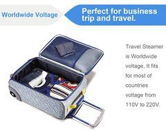 Tepoinn Home and Travel Garment Steamer, Global Voltage, 400W Lightweight Portable Handheld Mini, Ultra Fast Heat-up... N17