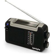 iGadgitz Xtra Wind Up, Solar, &amp; USB Rechargeable Portable AM/FM Radio with 3 Year Warranty