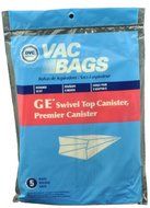 GE Swivel Top Canister Vacuum Cleaner Bags, DVC Replacement Brand, designed to fit GE, Premier &amp; Whirlwind Swivel...