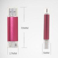 Spritech(TM) New Hot Twoport 8GB USB 2.0 Flash Drive U-disk for Smart Phone Laptop Computer Color Random N8