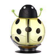 MyMei Beetle Mini USB Humidifier 360 Degree Rotation for Car Office Travel Home LED Light (Red) N2