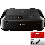 Canon PIXMA MG5720 Wireless Inkjet All-In-One Printer w/ CLI-271 Black Ink Bundle includes MG5720 Printer and...