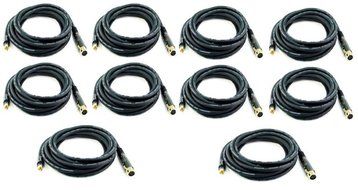 Monoprice 104783 1.5' Premier Series XLR Female to RCA Male 16AWG Cable N3