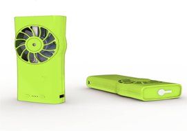 Mini Porable Handheld USB Rechargeable Fan with Humidification for Home Office and Travel (green)
