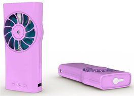 Mini Porable Handheld USB Rechargeable Fan with Humidification for Home Office and Travel (green) N2