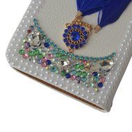 Galaxy S7 Case,Yaheeda [Stand Feature] Bling Sparkle Crystal Wallet Case [Sparkle Plume Feather Chain] Premium... N14