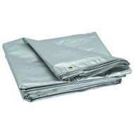 5 ft. 6 in. x 7 ft. 6 in. Silver/Heavy Duty Reflective All Purpose/Weather Resistant Tarp by USATNM by HFT