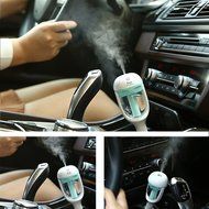 IPUIS Car Air Humidifier with USB Changer Port Aromatherapy Essential Oil Aroma Diffuser Air Purify Car charger... N13