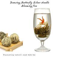 Elitea&reg; 12 Pieces Premium Grade Jasmine Blossom Blooming Flowering Flower Tea Balls (Assorted 6 Blooming Styles) N9