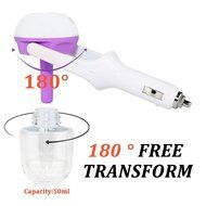 IPUIS Car Air Humidifier with USB Changer Port Aromatherapy Essential Oil Aroma Diffuser Air Purify Car charger... N14