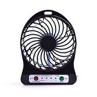 Portable Fan, KaiYeah 3 in 1 4 Vanes Mini USB Rechargeable Fan with Power Bank and Flashlight, Package with Wall... N7