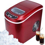 Della Portable Ice Maker Easy-Touch Buttons Digital 2 Selectable Cube Sizes - Up To 26 LBS of Ice Daily N5