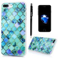 Badalink iPhone 7 Plus Case (5.5") Shockproof Soft TPU Rubber Skin Bumper Case Flexible Easy Grip with 3D Basso-relievo... N5