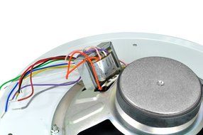OSD Audio C1090VK 8-inch 70V Commercial In-Ceiling Speaker with Built-In Volume Control, White N2