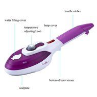Handheld Steamer Portable Garment Steamer Mini Travel Steam Iron Clothes Fabric Steam Cleaner Household Steamer... N8