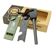 DOGOO Fire Starter with Handle and Steel Scraper &amp; Ruler &amp; Bottle Opener N2