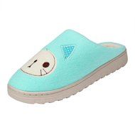 AutumnFall Women Soft Warm Indoor Candy Colors Cotton Slippers Home Anti-slip Shoes (40, Pink) N18