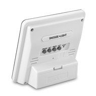 Sungwoo Humidity Monitor Indoor Room Thermometer with Snooze Alarm Clock and Back Lighting (Black) N6