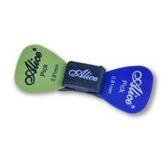 Rubber - with 2 FREE Picks HeadStock 0.81mm Guitar Pick Holder N8