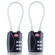 HT Luggage Locks Combination Password Locks Padlocks TSA Approved 3-Digit 4-Pack (Four Color) N16