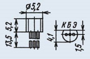 Transistors silicon KT3126A analogue BF506 USSR 100 pcs